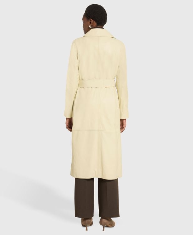 Yves Salomon Leather coat Citronnade