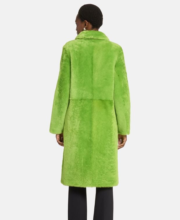 Yves Salomon Shearling coat Granny Smith