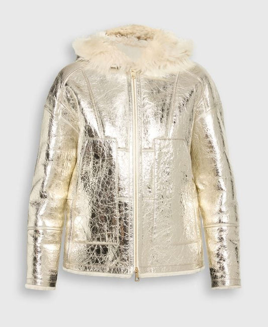 Yves Salomon Lamb's leather jacket