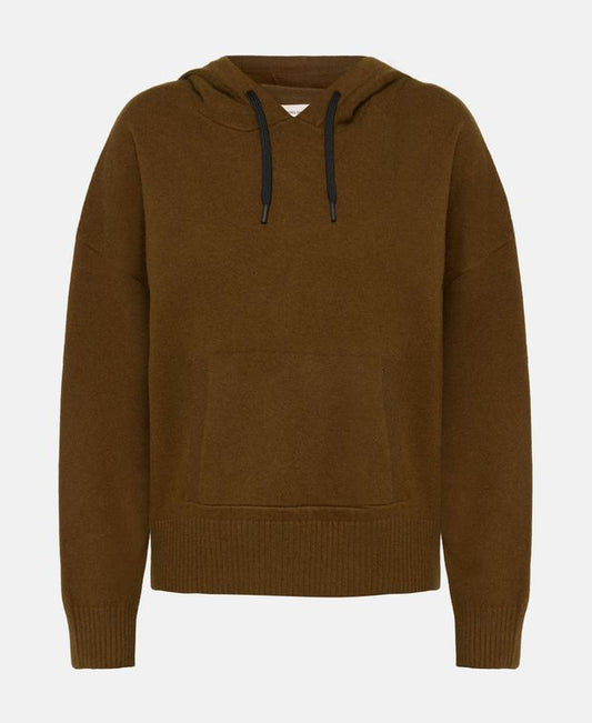 Yves Salomon Wool-blend hooded knit jumper