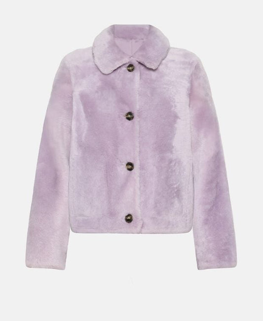 Yves Salomon Lamb fur jacket Jacinthe