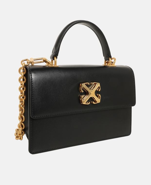 Off-White Leather Top Handle bag Jitney