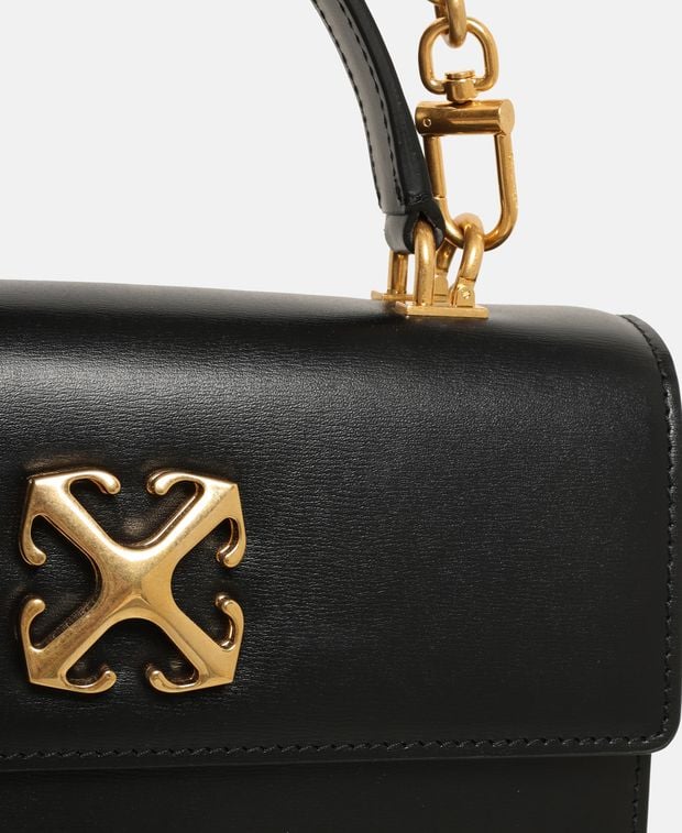 Off-White Leather Top Handle bag Jitney