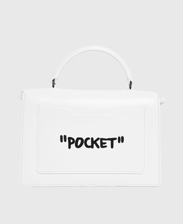 Off-White Leather handbag Jitney