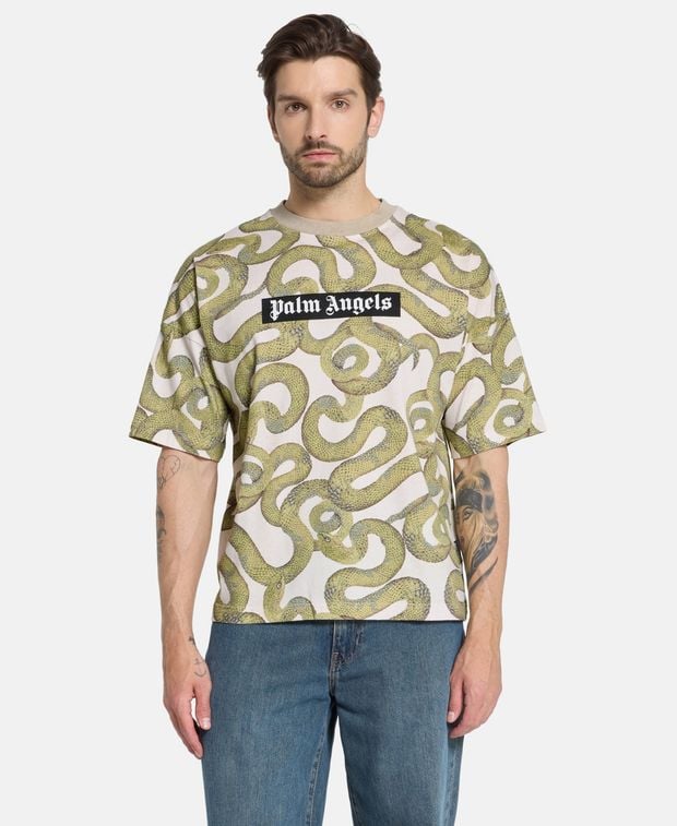 Palm Angels Crew neck t-shirt Snake