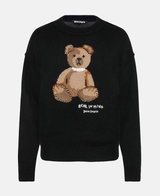 Palm Angels Wool-blend pullover Bear in mind
