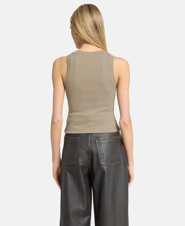 Off-White Ribbed tank top Row