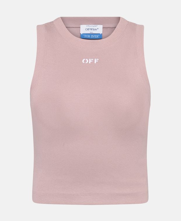Off-White Ribbed tank top Row
