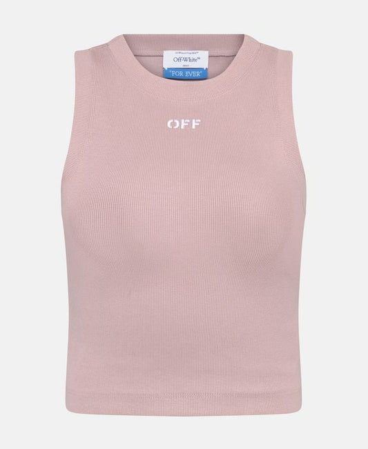 Off-White Ribbed tank top Row