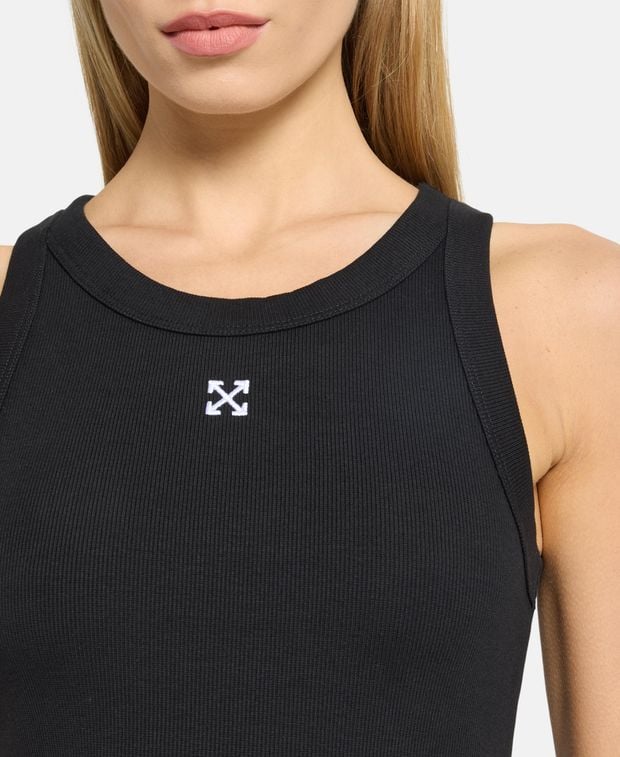 Off-White Ribbed tank top