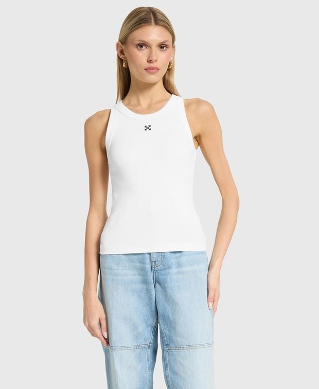 Off-White Ribbed tank top