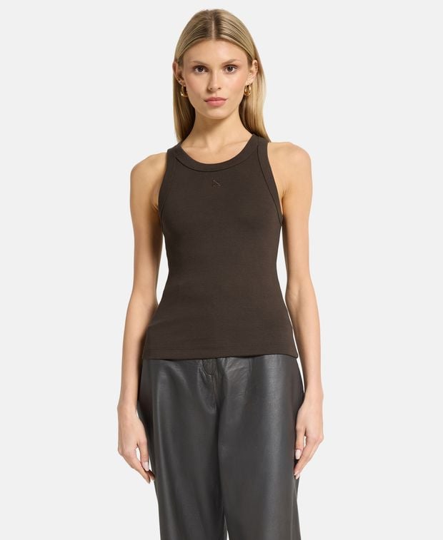 Off-White Ribbed tank top