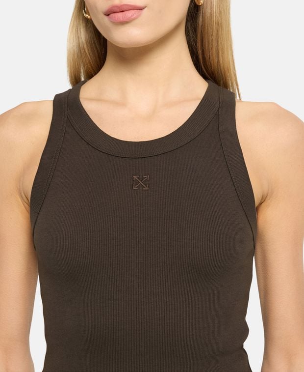 Off-White Ribbed tank top