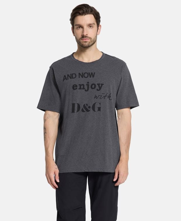 Dolce & Gabbana Crew neck t-shirt And Now Enjoy