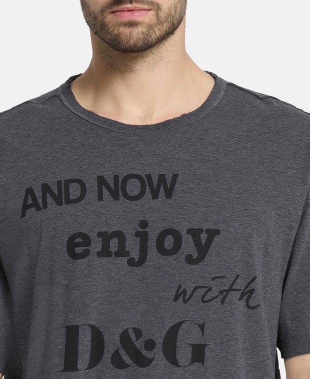 Dolce & Gabbana Crew neck t-shirt And Now Enjoy