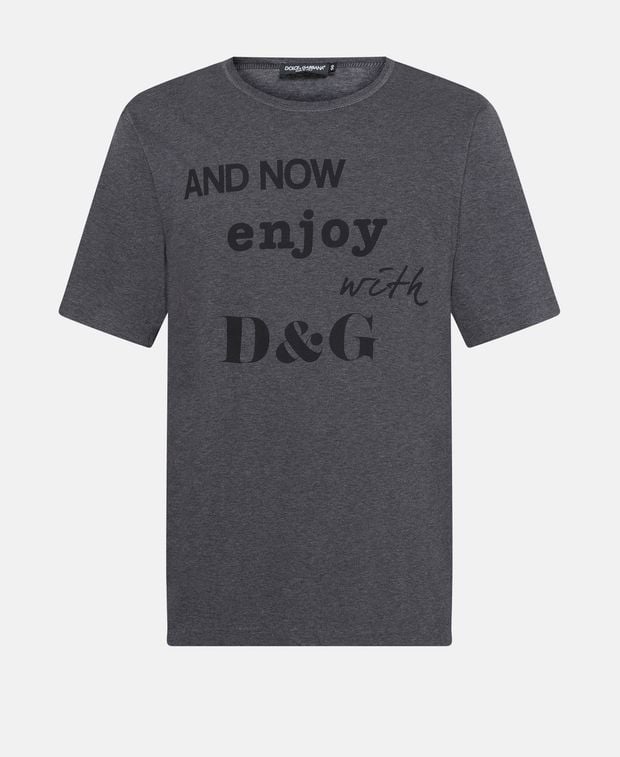 Dolce & Gabbana Crew neck t-shirt And Now Enjoy