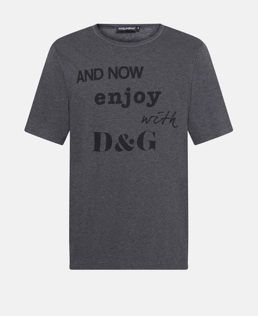 Dolce & Gabbana Crew neck t-shirt And Now Enjoy