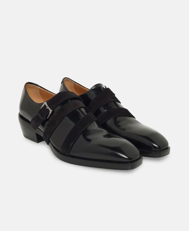 Salvatore Ferragamo Monk strap shoes Forest