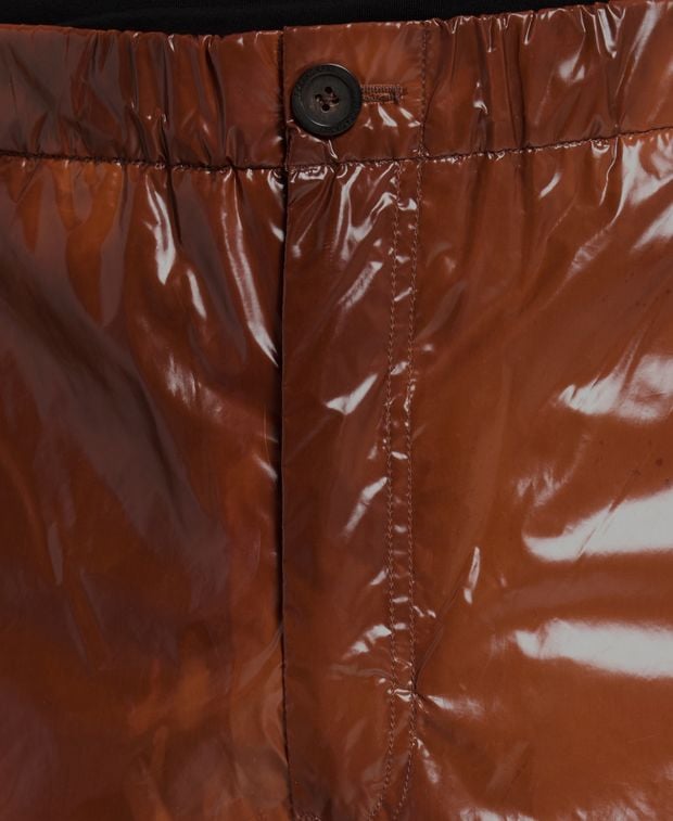 Salvatore Ferragamo Leather-look trousers