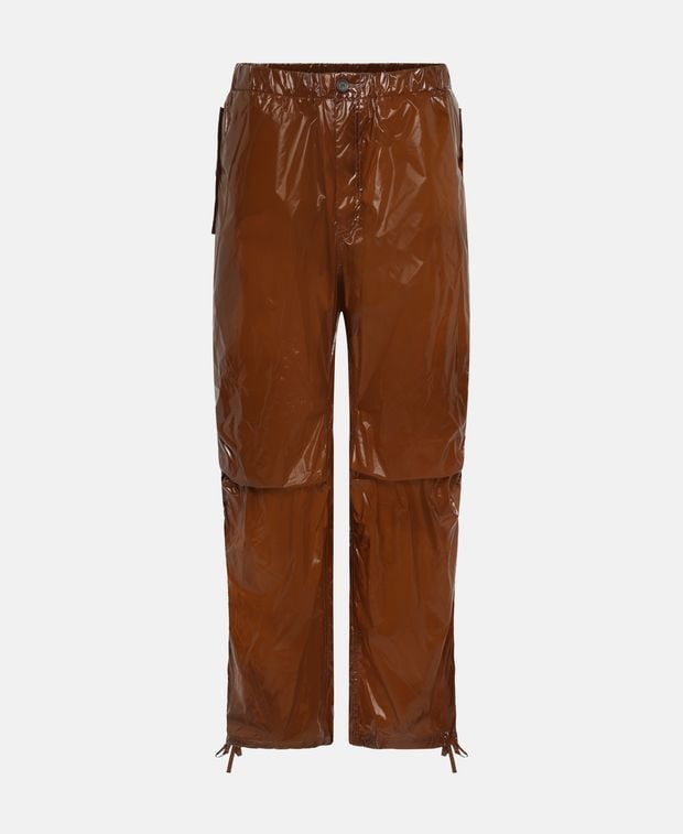 Salvatore Ferragamo Leather-look trousers