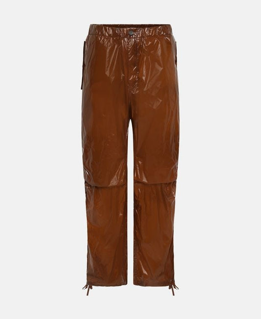 Salvatore Ferragamo Leather-look trousers