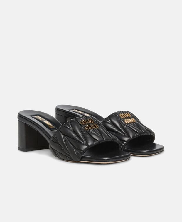 Miu Miu Mules Matelassé
