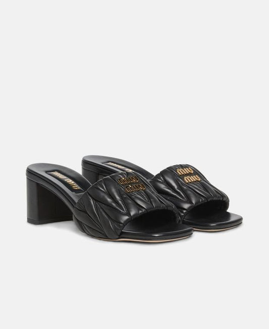 Miu Miu Mules Matelassé