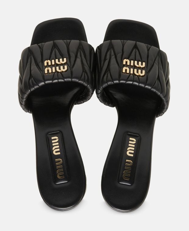 Miu Miu Mules Matelassé