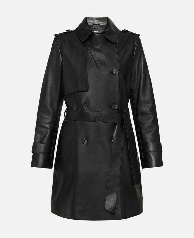 Mackage Leather trench coat Mely