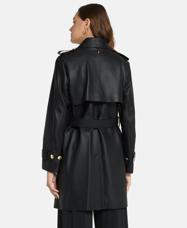 Mackage Leather trench coat Mely