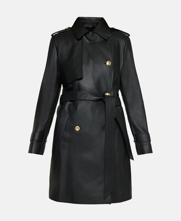 Mackage Leather trench coat Mely