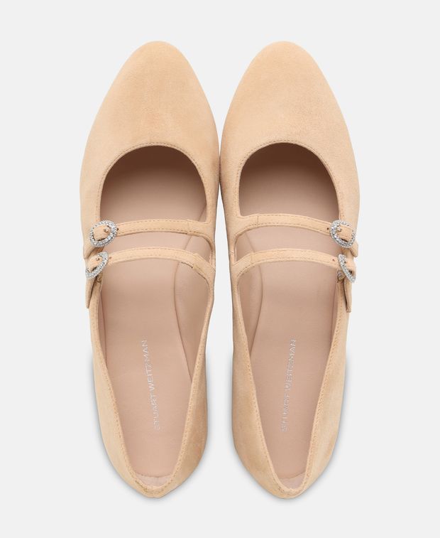 Stuart Weitzman Ballerina flat with straps Ginger cry