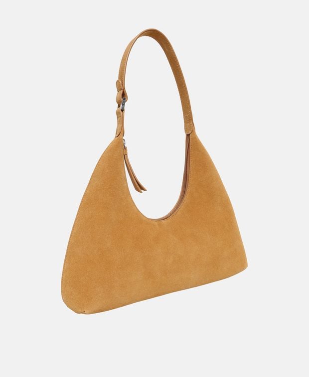 By Far Leather shoulder bag Amber