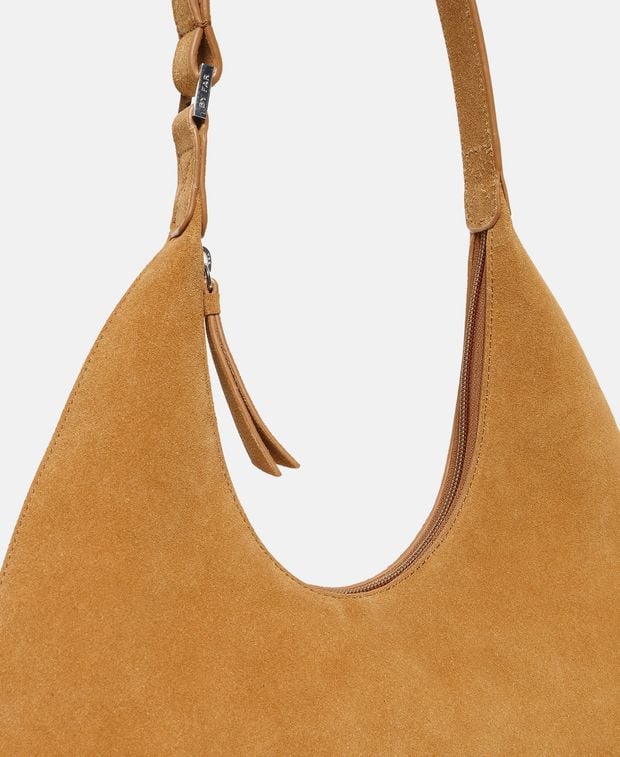 By Far Leather shoulder bag Amber