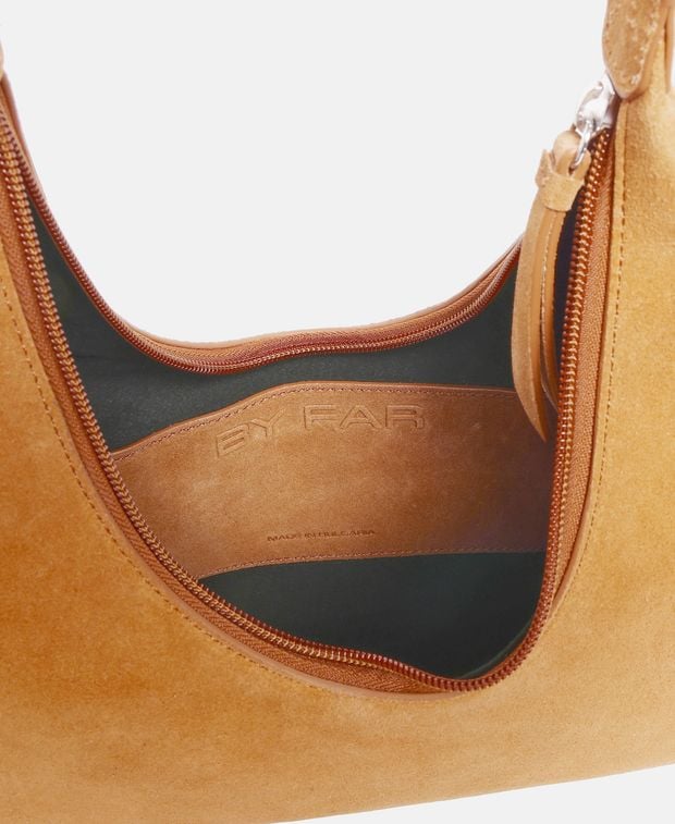 By Far Leather shoulder bag Amber