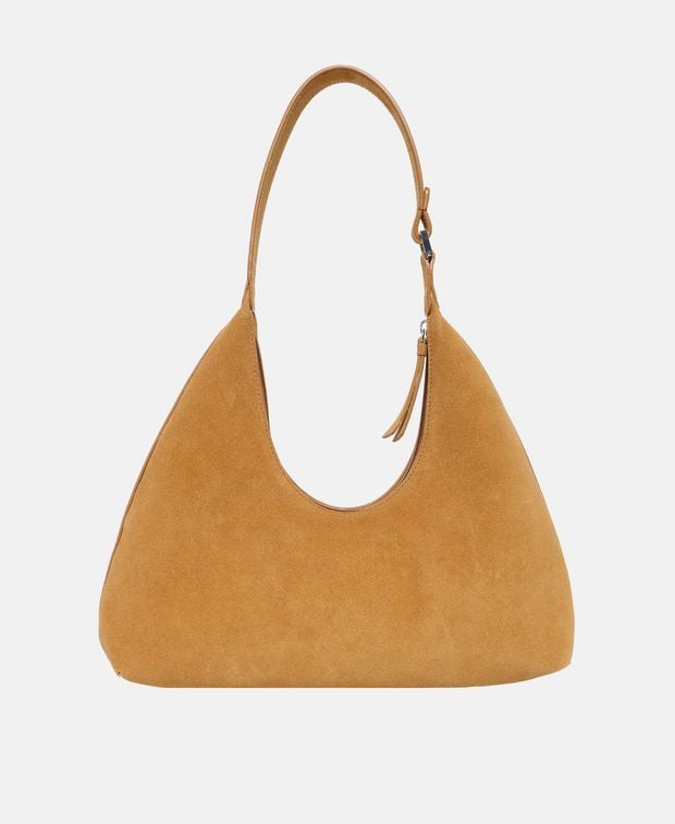 By Far Leather shoulder bag Amber