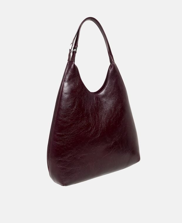 By Far Leather shoulder bag Amber Folio