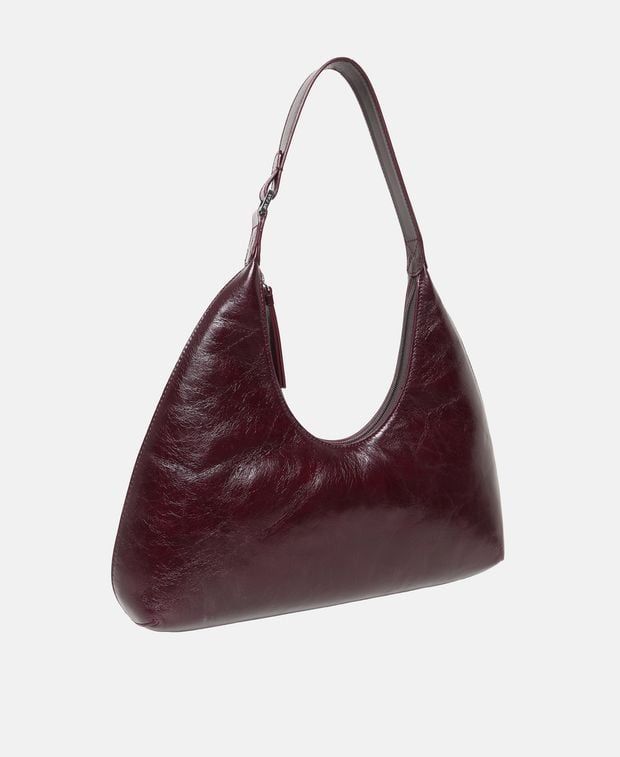 By Far Leather shoulder bag Amber