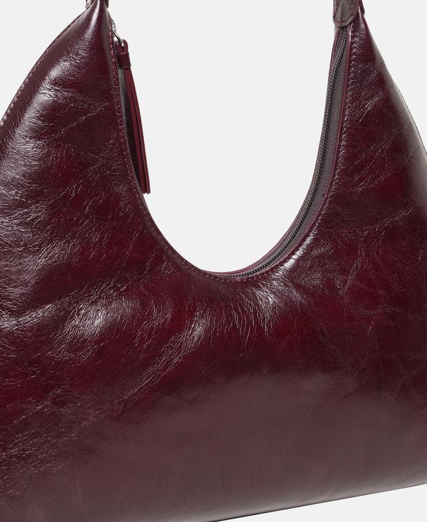 By Far Leather shoulder bag Amber