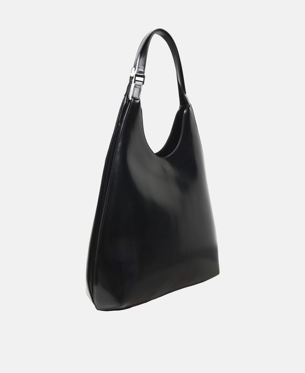 By Far Leather shoulder bag Amber