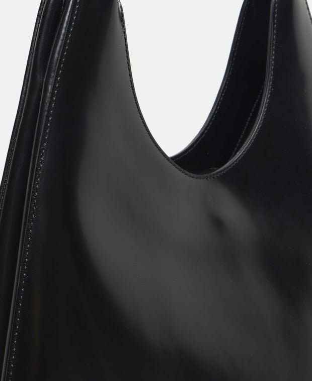 By Far Leather shoulder bag Amber