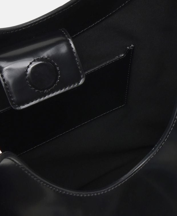By Far Leather shoulder bag Amber
