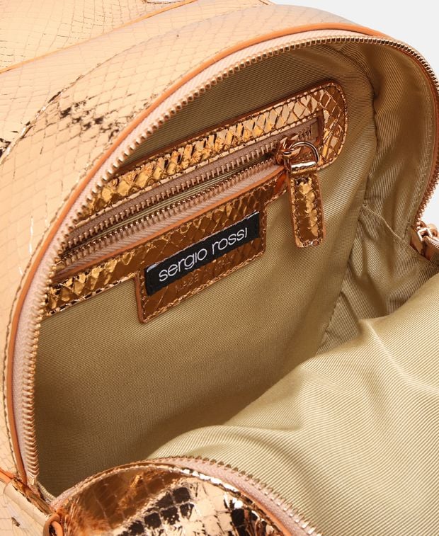 Sergio Rossi Leather backpack Jamaa Lame