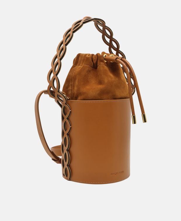 Sergio Rossi Leather bucketbag Mermaid