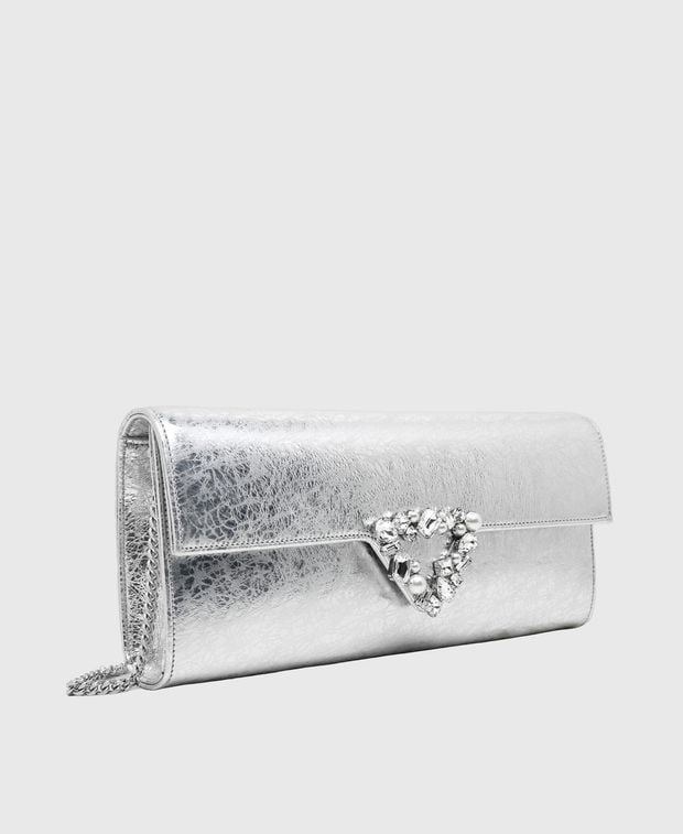 Sergio Rossi Leather clutch Precious
