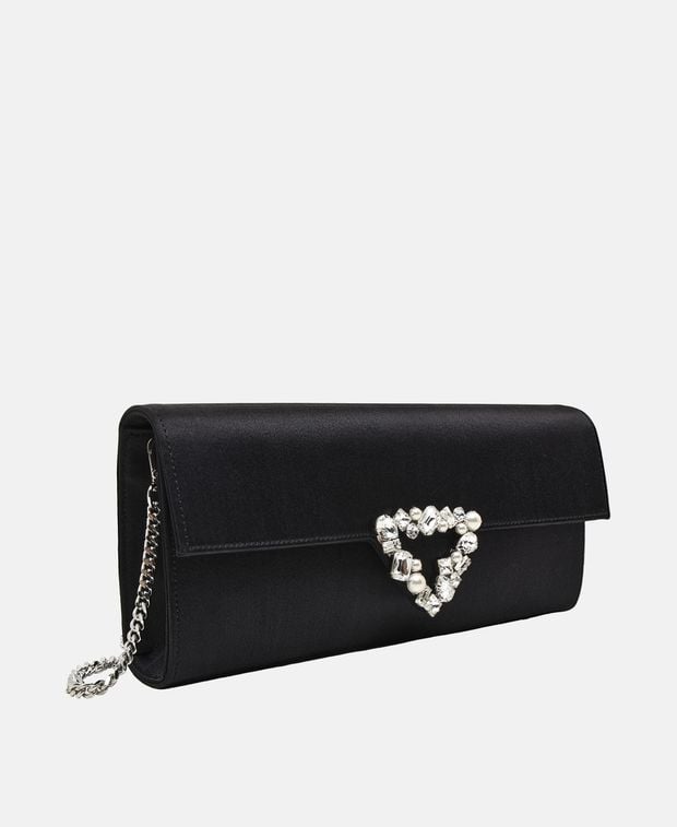 Sergio Rossi Satin clutch bag Precious