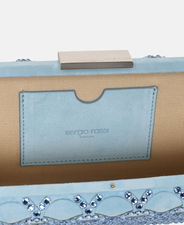Sergio Rossi Leather clutch Mermaid