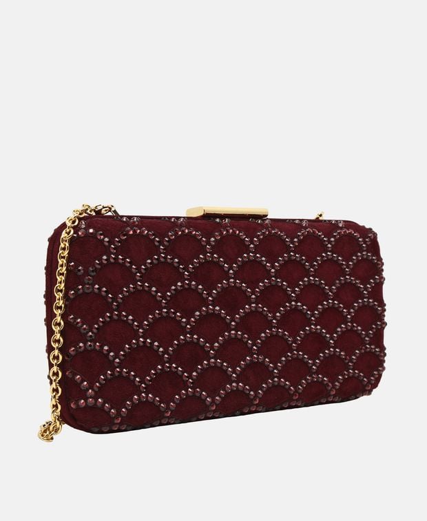 Sergio Rossi Leather clutch Mermaid