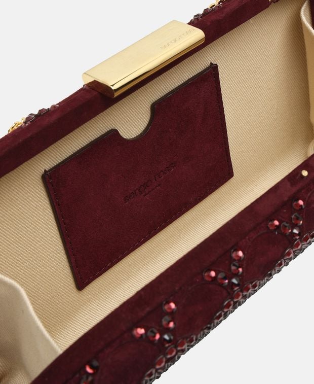 Sergio Rossi Leather clutch Mermaid