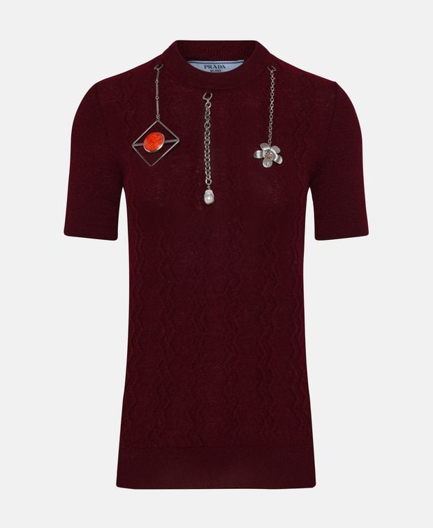 Fendi Short-sleeved wool pullover